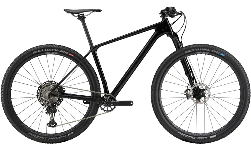 black cannondale mountain bike