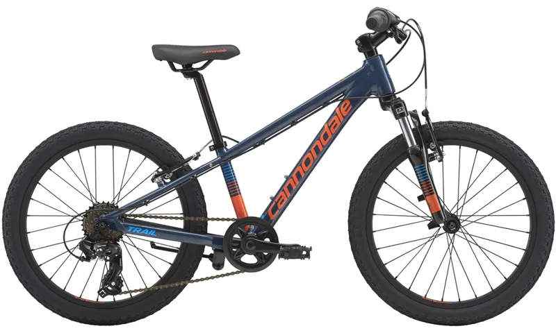 blue cannondale mountain bike