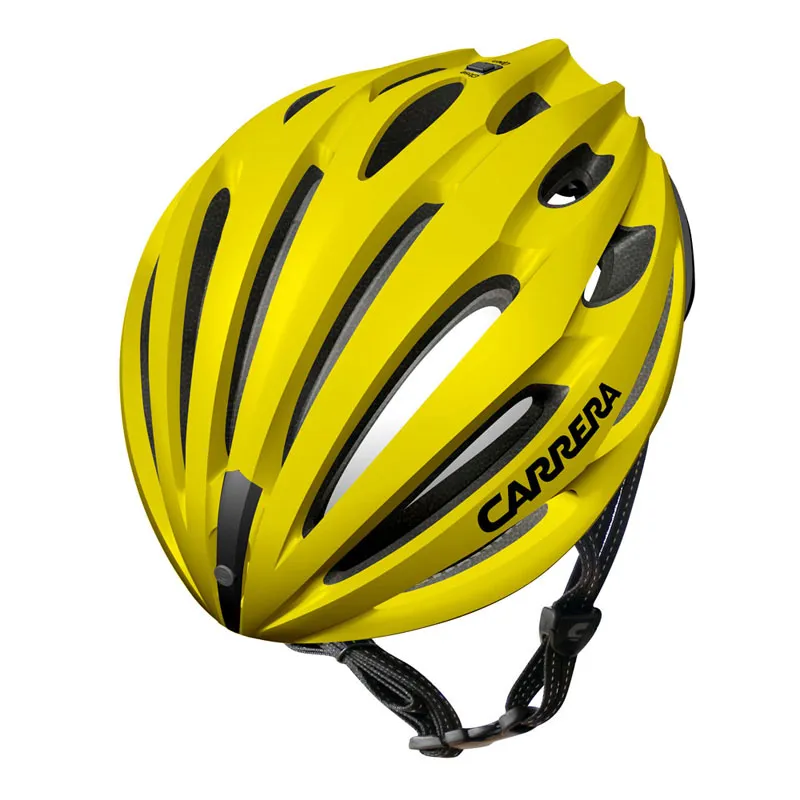 yellow helmet bike