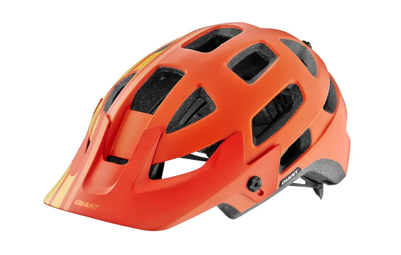 orange bike helmet