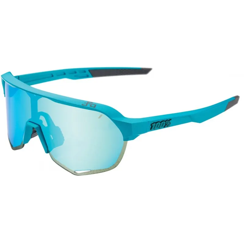 100 Percent Limited Edition Peter Sagan S2 Sunglasses - Blue Topaz With Blue Topaz Multilayer Mirror Lens