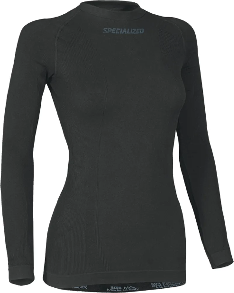 2018 Specialized Seamless Long Sleeved Womens Underwear in Black