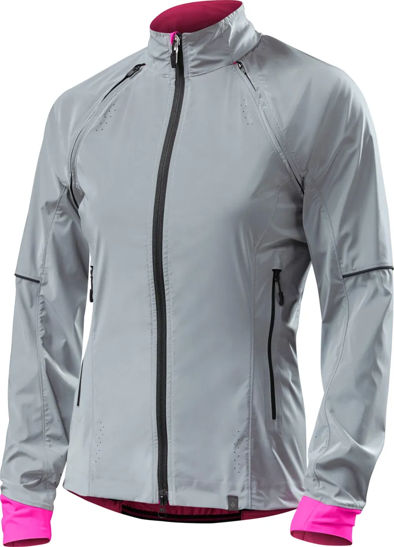 2018 Specialized Womens Deflect Reflect Hybrid Jacket in Grey