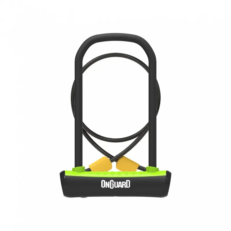OnGuard Neon U-Lock + Cable Green
