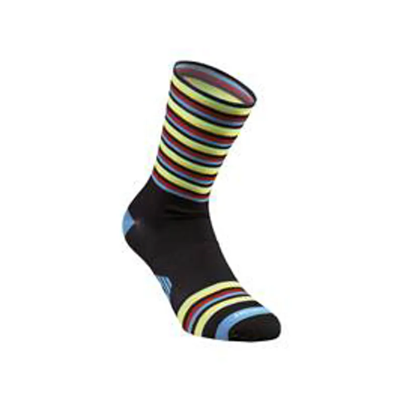 2019 Specialized Full Stripe Sock in Black/Turquoise
