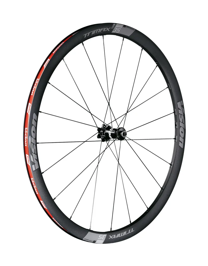 Vision TriMax 35 SC Disc Tubeless Ready Road Wheelset in Black
