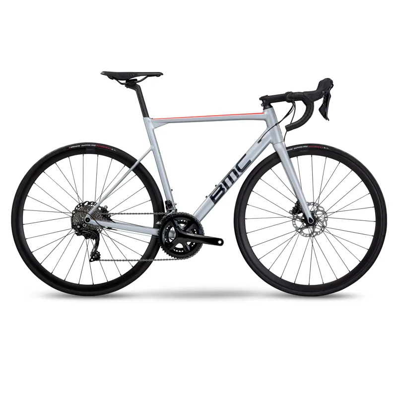 BMC 2022 Teammachine ALR Two 105 Disc Road Bike Metallic Silver And Black