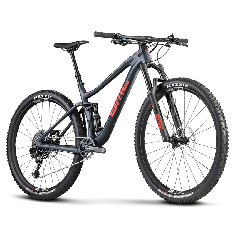 Bmc Speedfox One Mtb Bike 2021 Steel Blue Electric Red-3