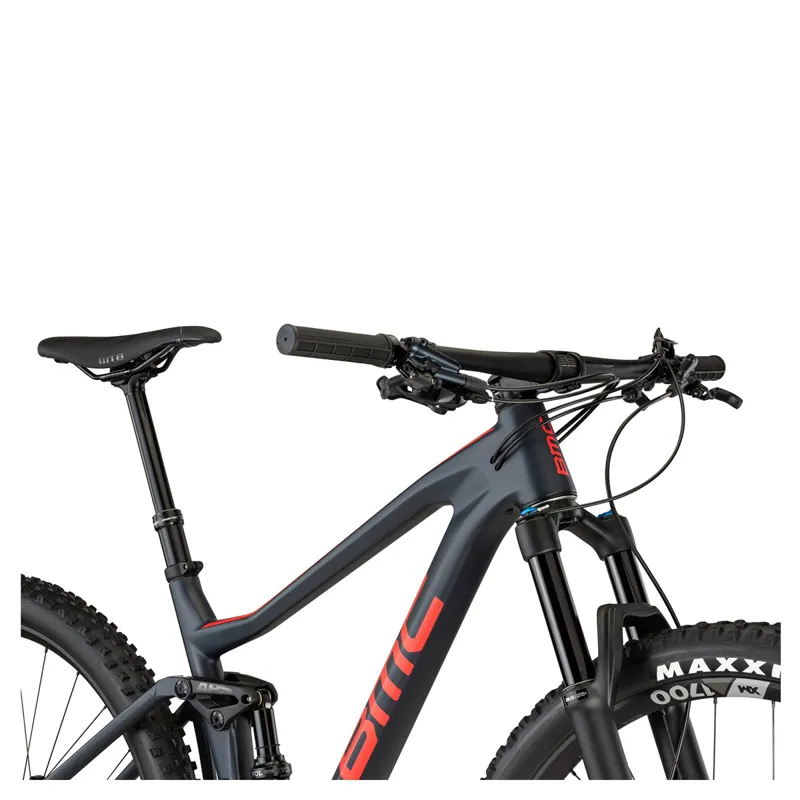 Bmc Speedfox One Mtb Bike 2021 Steel Blue Electric Red-5