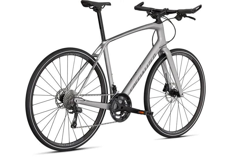 2021 Specialized Sirrus 4.0 Carbon Hybrid Bike in Silver-3