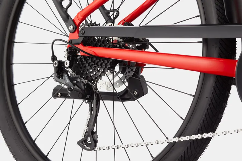 Cannondale Adventure Neo 3.1 EQ 2021 Electric Bike Rally Red-4