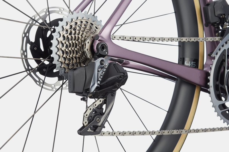 Cannondale SystemSix EVO HM Disc Red AXS 2021 Road Bike Lavender-4