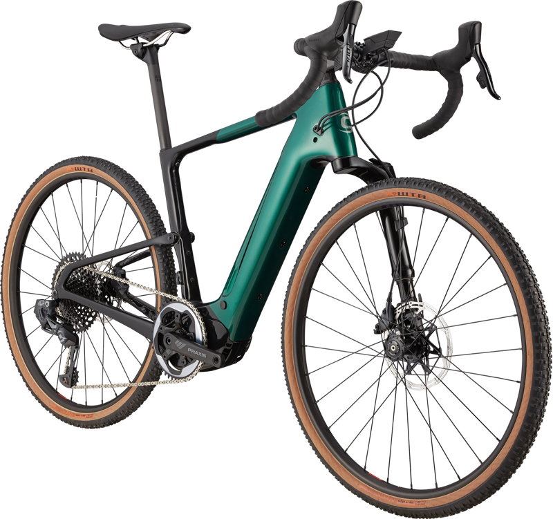 Cannondale Topstone Neo Carbon Lefty 1 eGravel Bike Green-1