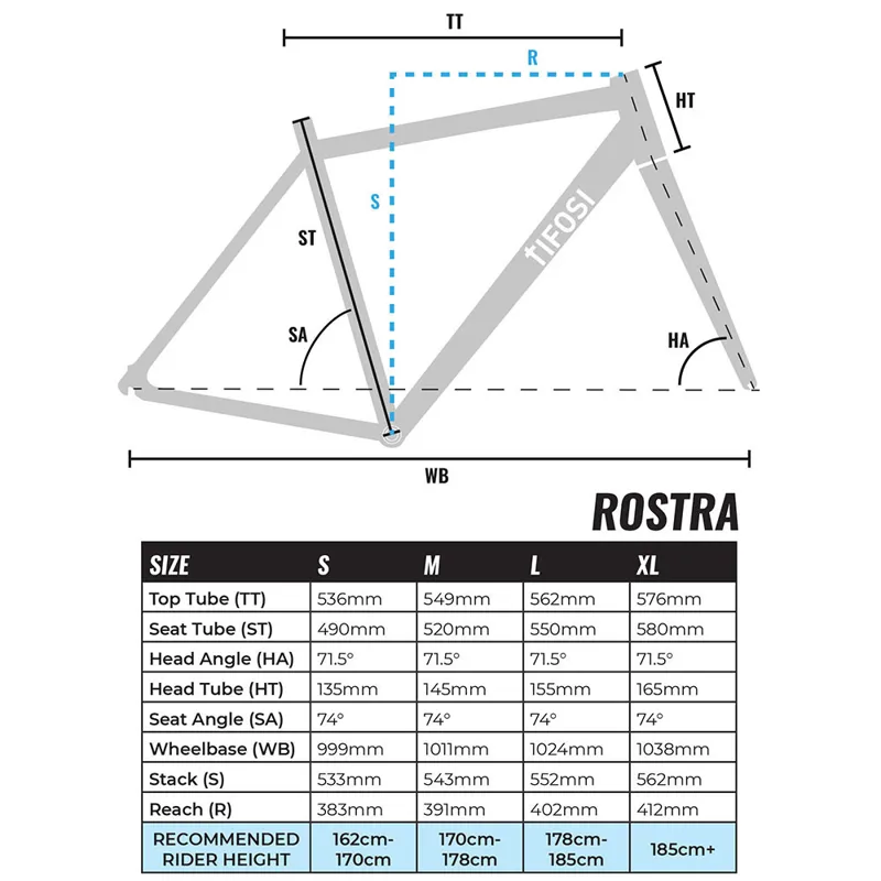 Tifosi Rostra Caliper Centaur Road Endurance Bike Silver-1