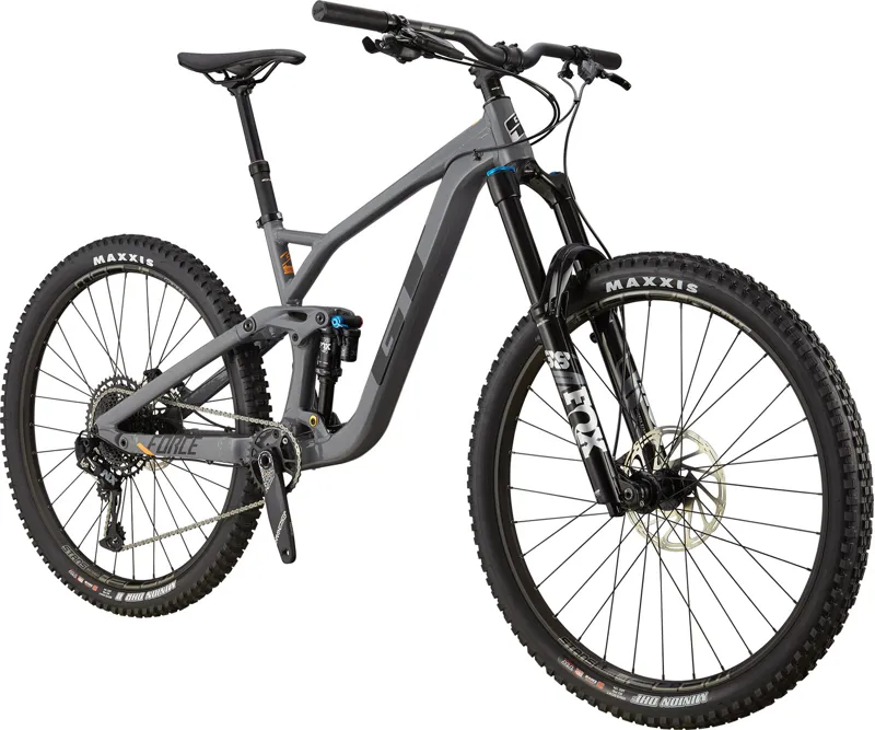 GT Force 29 Expert Full Suspension Enduro Mountain Bike Wet Cement-1
