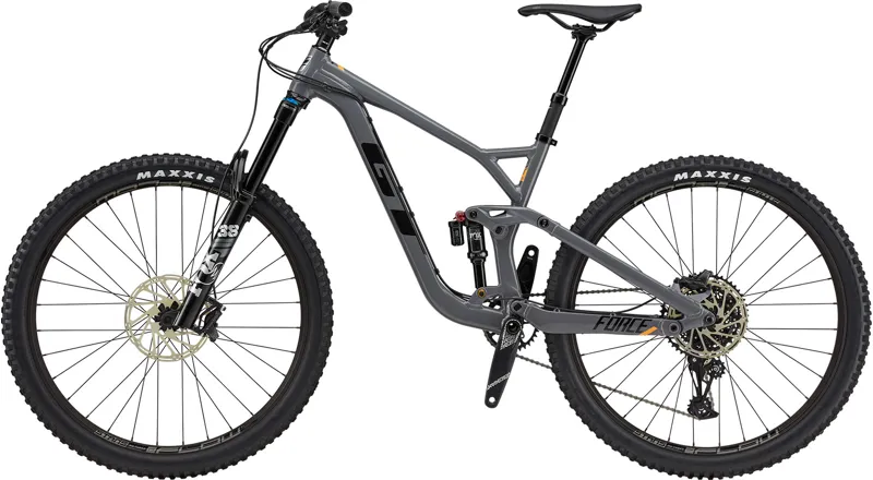 GT Force 29 Expert Full Suspension Enduro Mountain Bike Wet Cement-2