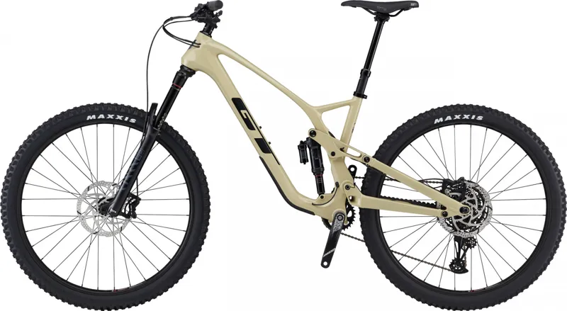 GT Force Carbon Elite Full Suspension Enduro Bike Tan-1