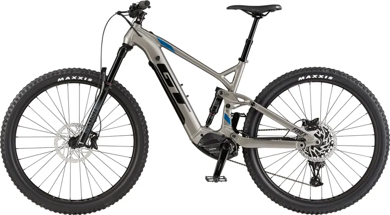 GT Force GT-E Amp Electric Full Suspension Mountain Bike Titanium