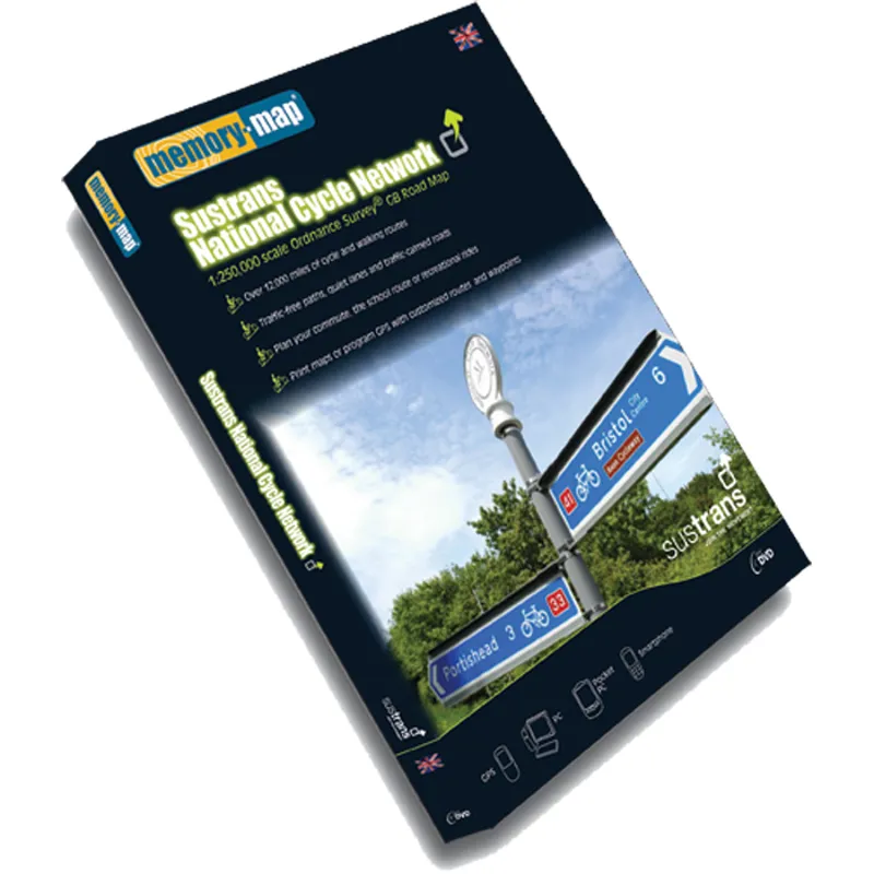 Memory Map M/MAP Sustrans National Cycle Network