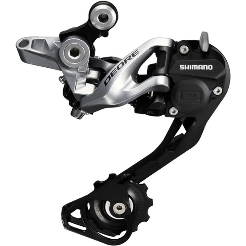 Shimano RD-M615 Deore 10-speed Shadow plus design rear mech SGS silver-1