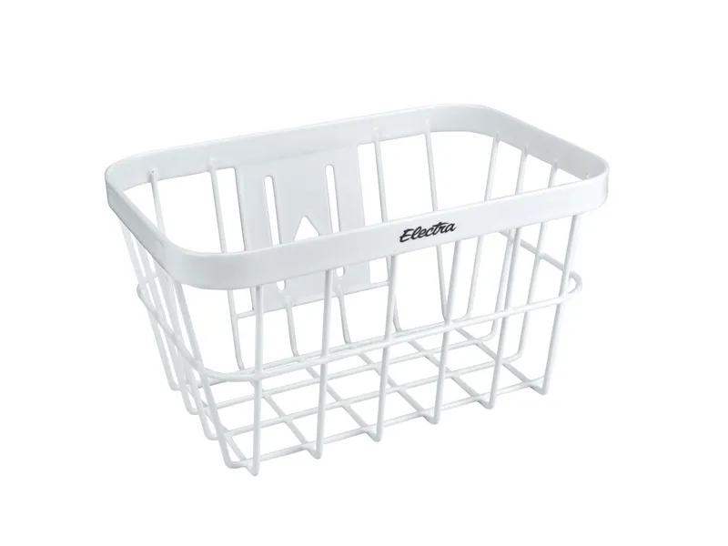Electra Small Wired Basket White
