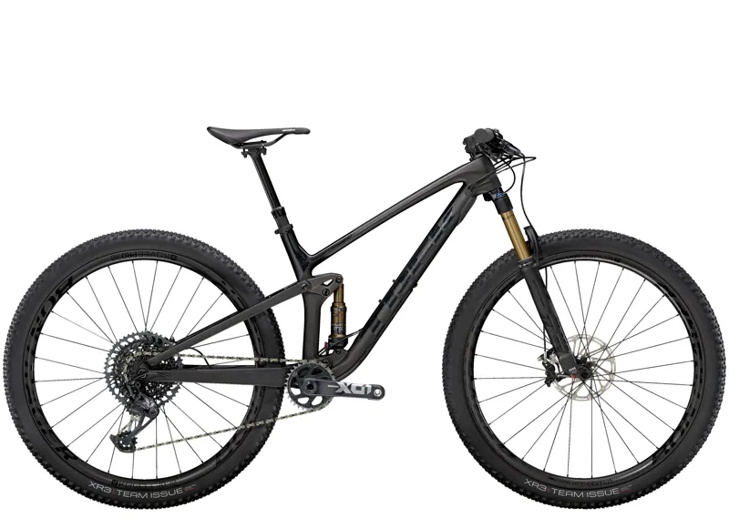 Trek Top Fuel 9.9 X01 2021 Mountain Bike Matte Raw Carbon/Voodoo Trek Black