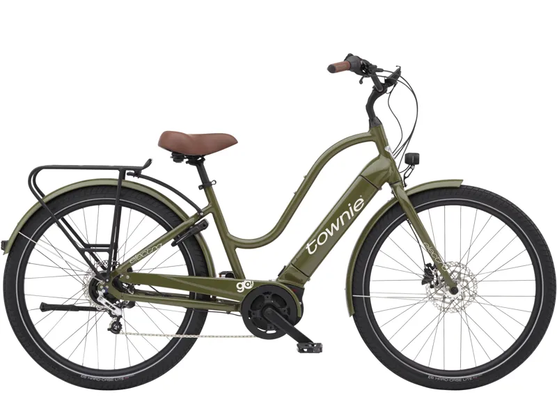 Electra Townie Path Go 5i Step Thru 2022 Electric Bike Olive