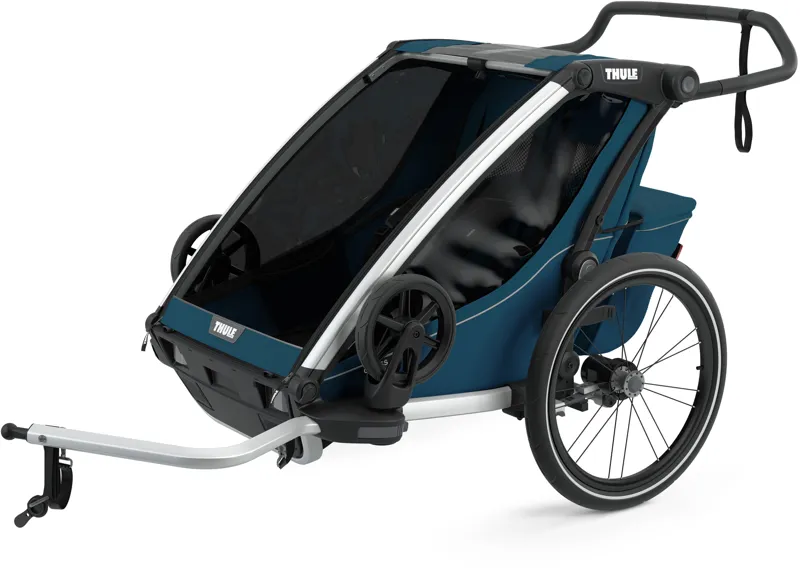 ThuleChariot Cross 2 U.K. certified child carrier with cycling and strolling kit