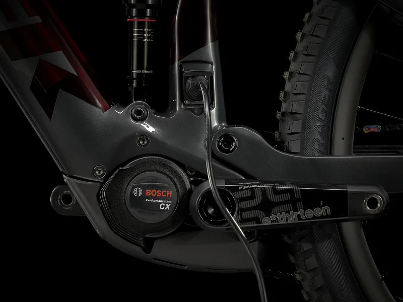 Trek Rail 9.9 X01 2021 Electric Mountain Bike Carbon Red Smoke/Lithium Grey-2