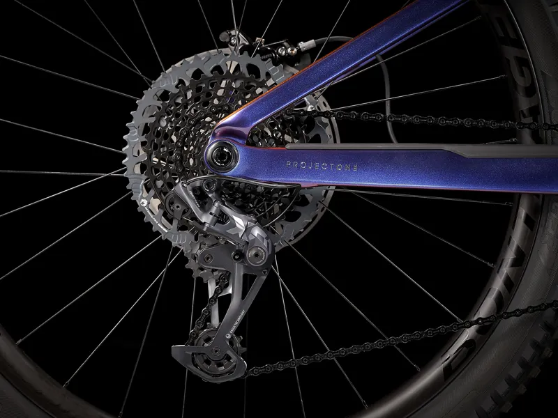 Trek Rail 9.9 X01 2021 Electric Mountain Bike Purple Phaze/ Raw Carbon-8