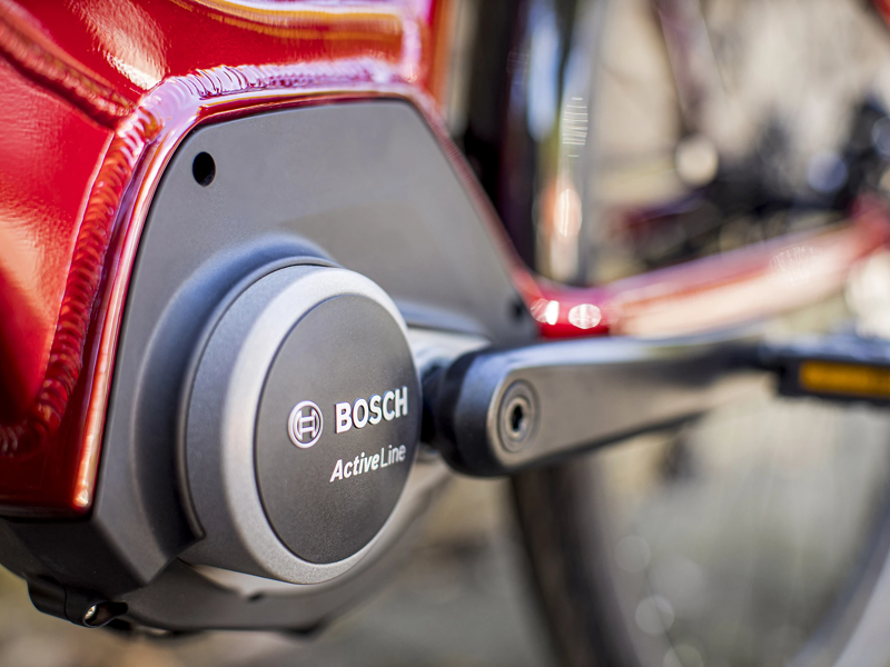 Trek Verve+ 1 Lowstep Electric Hybrid Bike in Red-8