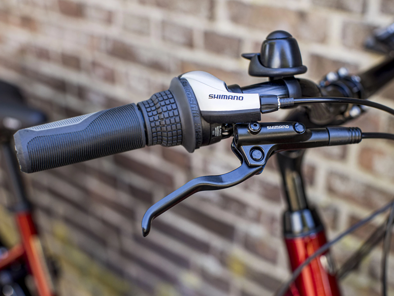 Trek Verve+ 1 Lowstep Electric Hybrid Bike in Red-2