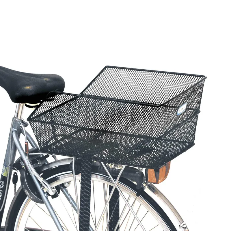 Basil Cento Rear Bag Basket Steel Mesh Fixed Mounting Black