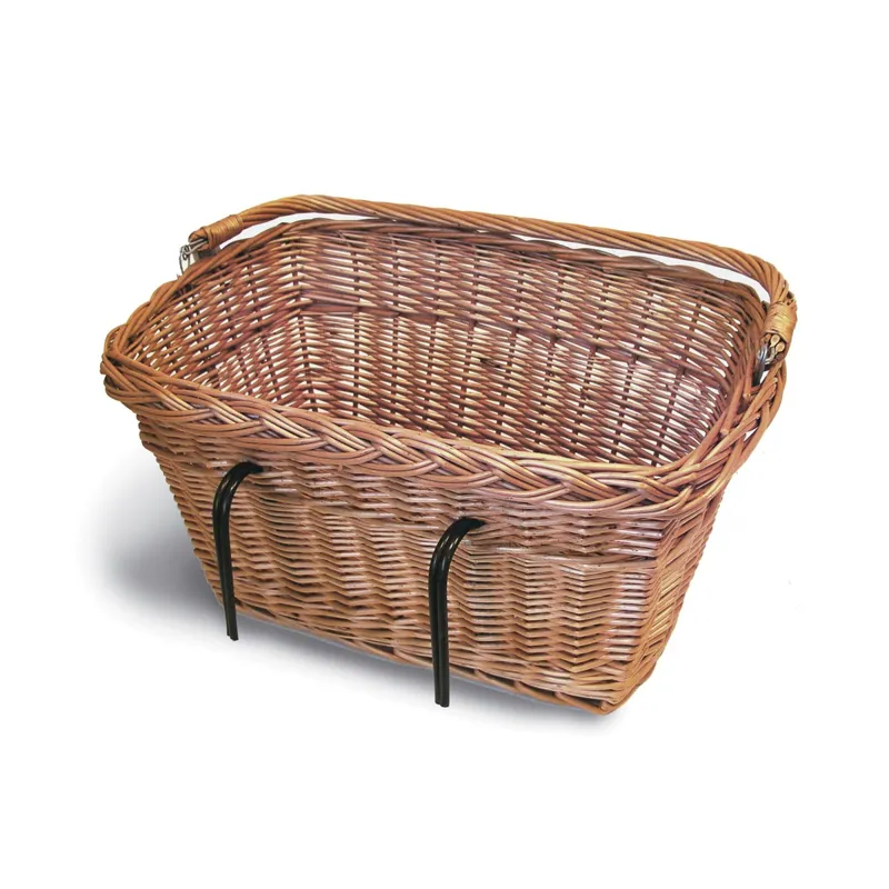 Basil Davos Rectangular Hook-On Front Basket Wicker