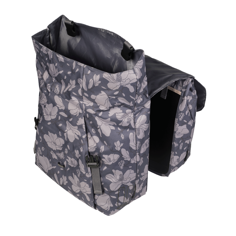 Basil Magnolia Rear Pannier Double Bag 35 litre Blackberry-2