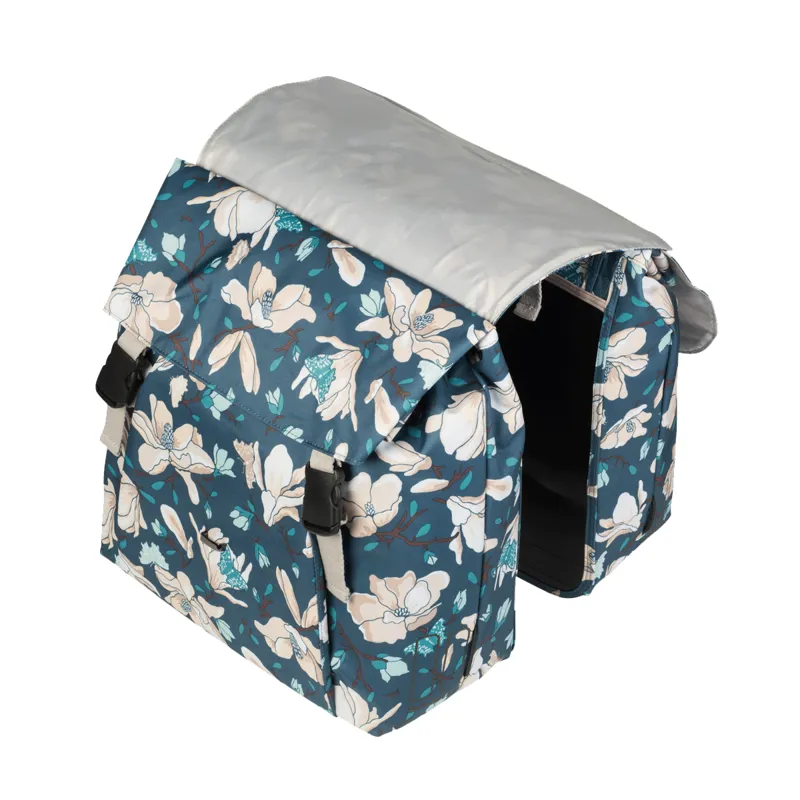 basil magnolia double pannier bag