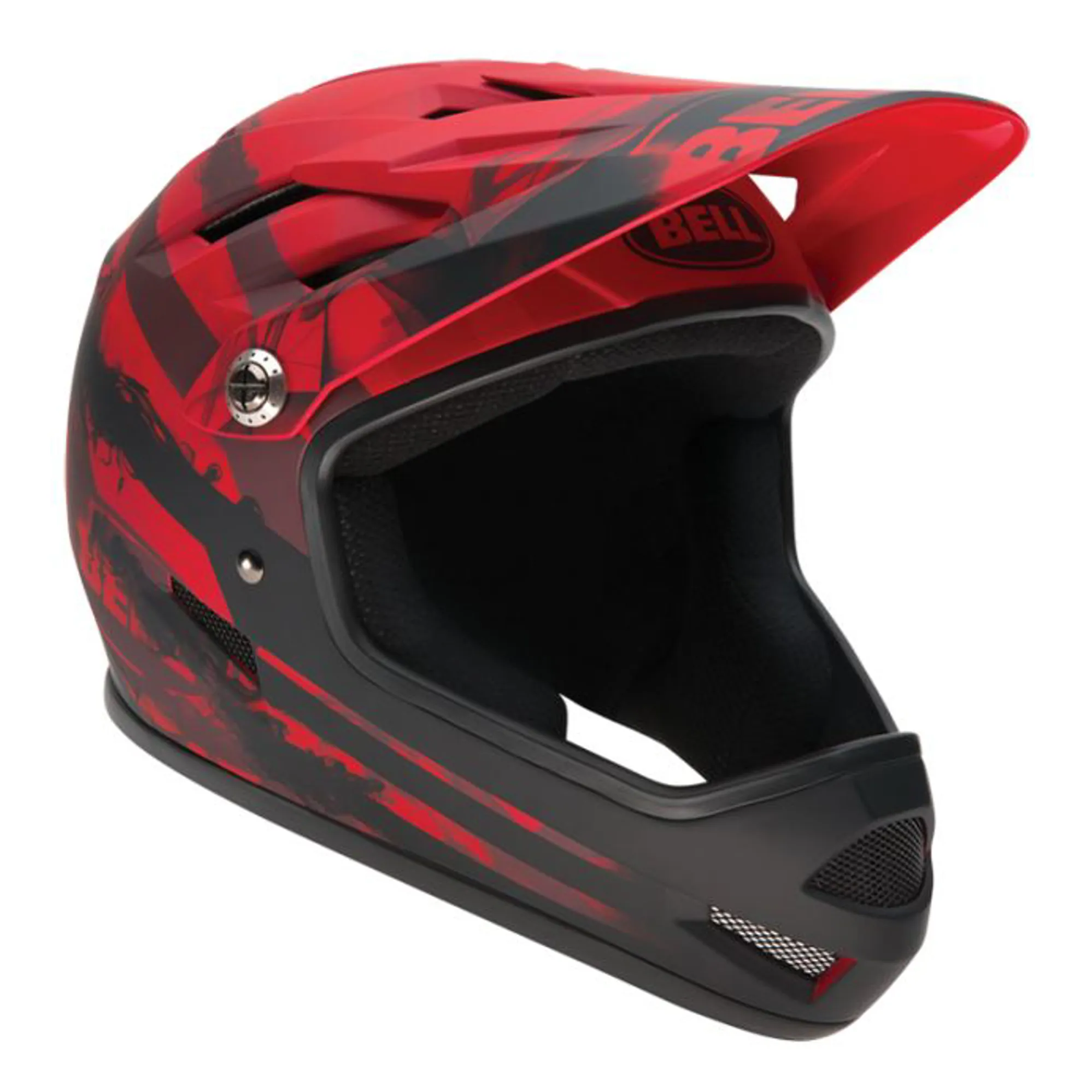 bell full face helmet mtb red and black for sale Full-10 Spherical Arise Matte/Gloss Black, XS/S The Hard Charger Built for the hard charger Bell Super DH Spherical Helmet