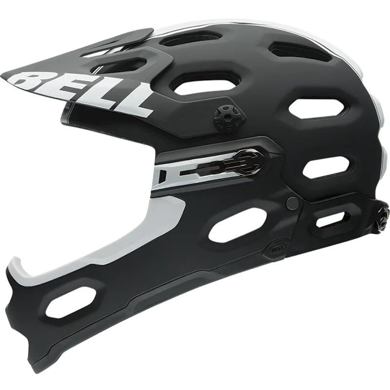 Bell Super 2R Full Face MTB Helmet Matt Black/ White Viper