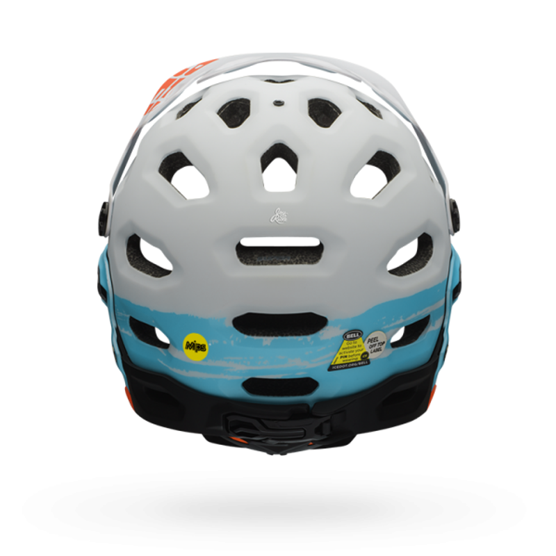 Bell Super 2r MIPS Full Face Helmet Matt White/ Blue-2