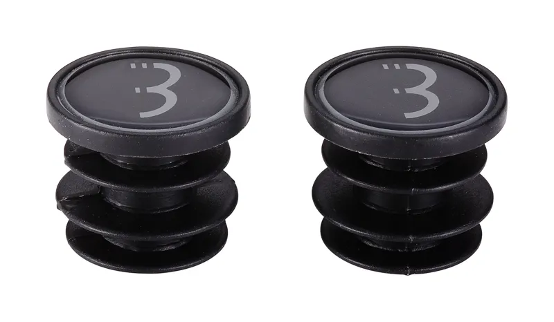 BBB EndCaps Logo Bar End Plugs in Black
