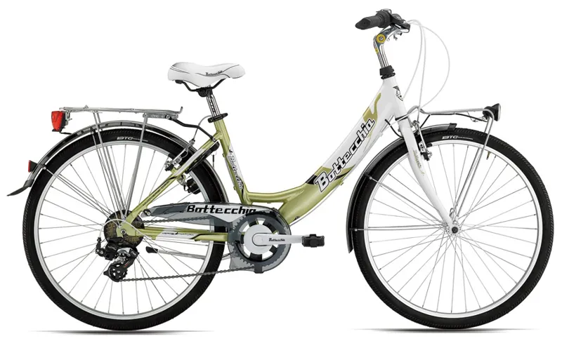 Bottecchia 725 TX 55 6 speed 26x1.75 Ladies White Gold City Hybrid Bike 2013