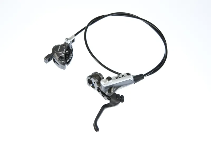 Shimano BRM666 SLX bled disc brake lever and post mount calliper, front