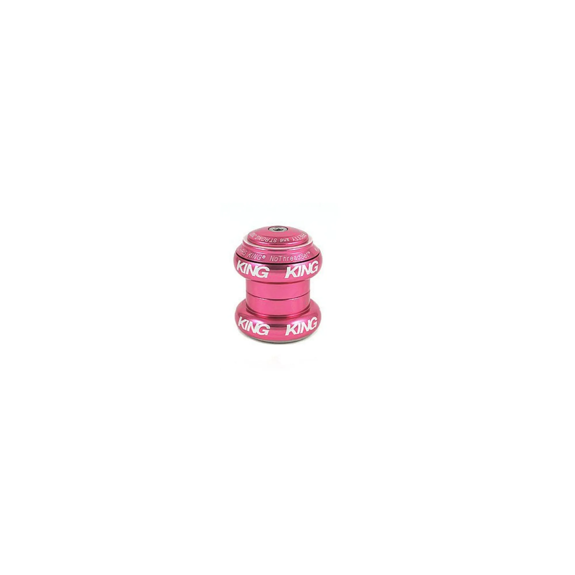 Chris King NoThreadSet 1-1/8 Pink Headset Chris King NoThreadSet 1-1/8 Pink Headset
