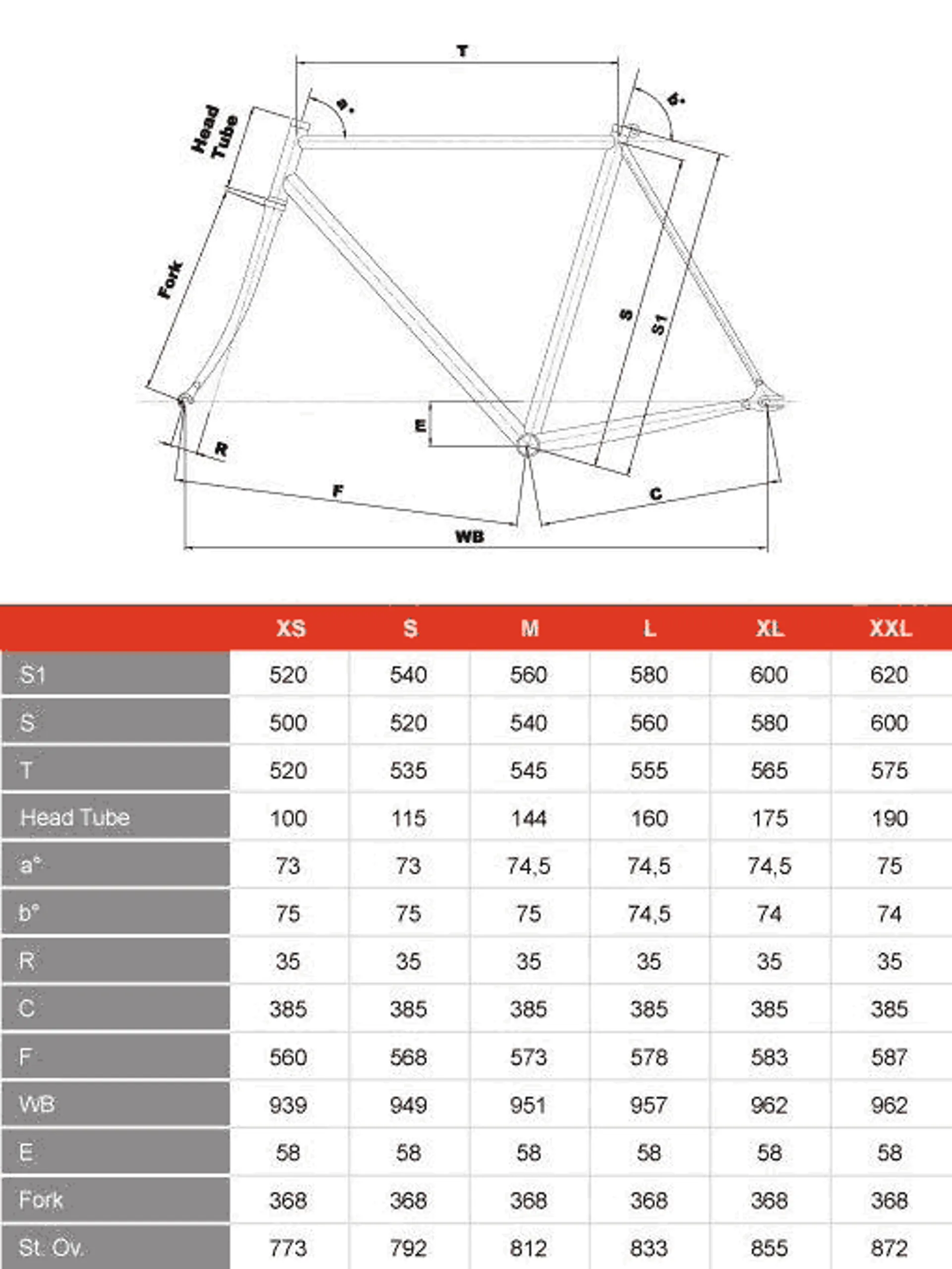 Cinelli size chart sale