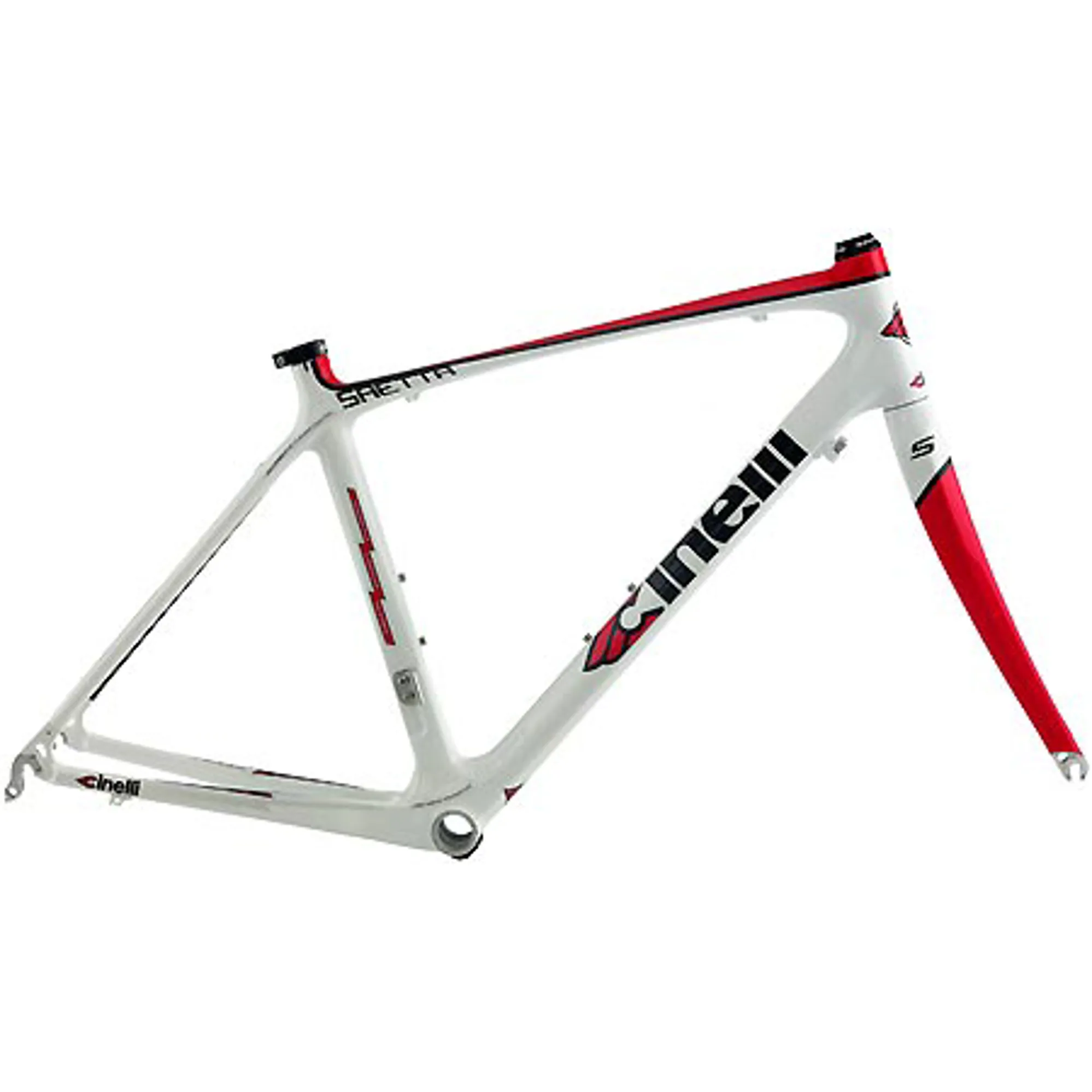 Cinelli Saetta White/ Red Road Frameset - Main Image