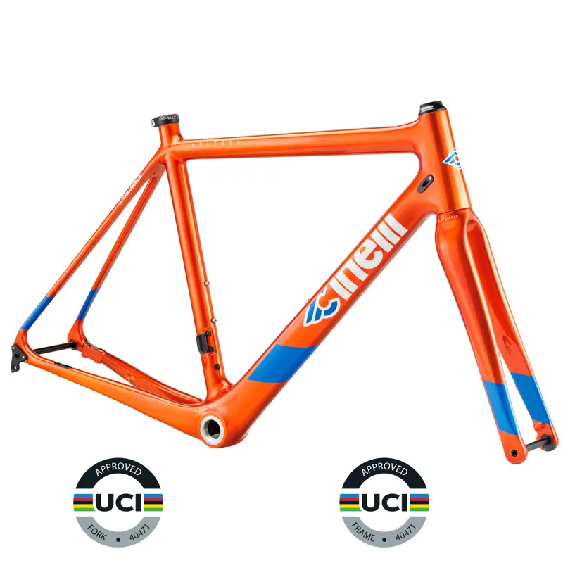 Cinelli Veltrix Disc Orange Frameset Orange