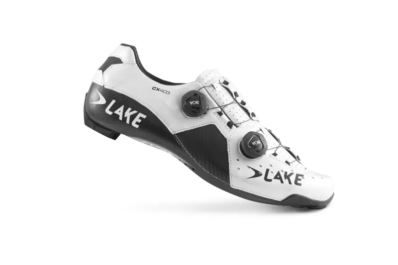 Lake CX403 WOMEN'S Road Shoes White/Black-2