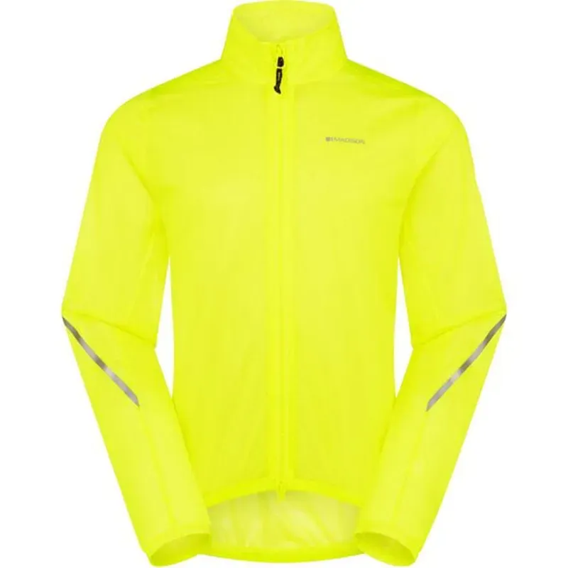 Madison Flux Ulta-Packable Waterproof Jacket HiViz Yellow