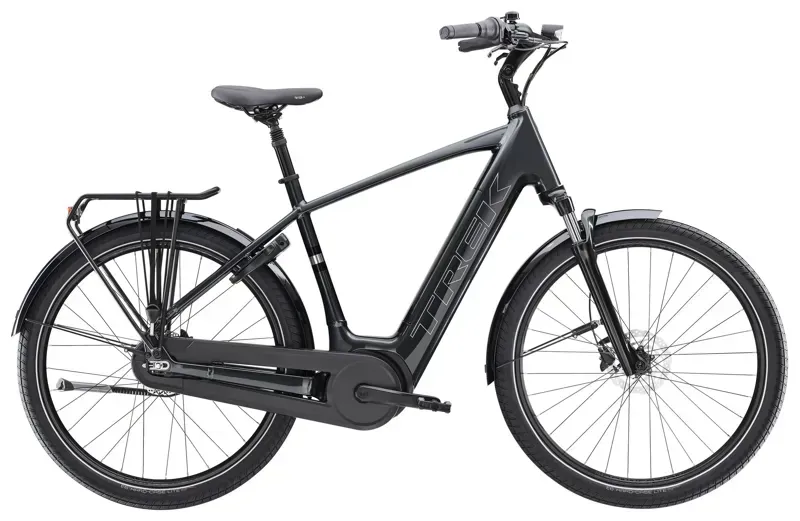 Trek District+ 3 400w Electric City Bike in Lithium Grey