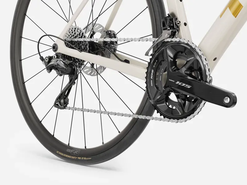 Trek Domane SL 5 Gen 5 Buff Beige and Matte Era White/Deep Smoke-5